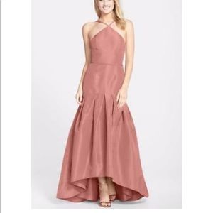 Jill Stuart Dusty Rose Faille TrumpetGown 4